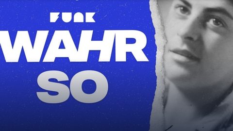 Zwei historische schwarz-weiß Fotos von einer Frau und einem Mann. Dazwischen der Schriftzug funk - wahr so. Das Format erzählt die Geschichten von Verfolgten im Nationalsozialismus und Holocaust.