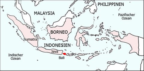 Karte von Indonesien (Foto: SWR)