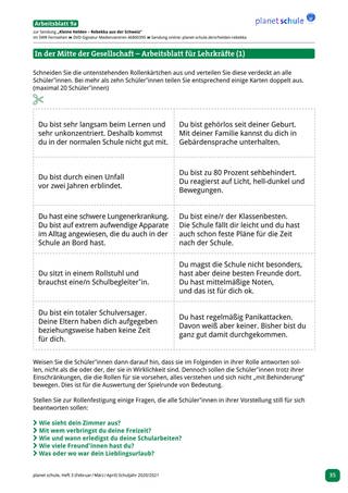 Arbeitsblatt 9a: Gesellschaftliche Teilhabe I (Foto: )
