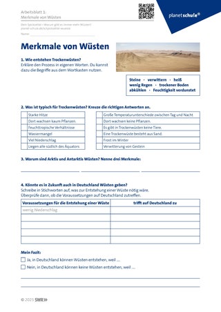 Screenshot des Arbeitsblattes