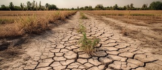 Ausgetrocknetes Feld