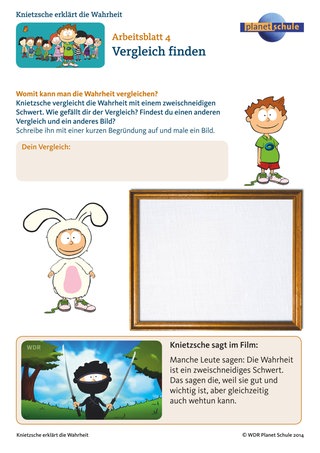 Arbeitsblatt 4: Philosophie für die Schule: Vergleiche für die Wahrheit