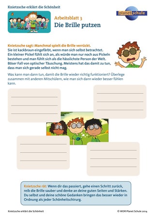 Arbeitsblatt 3: Philosophie für die Schule: Wenn man sich selber nicht mag