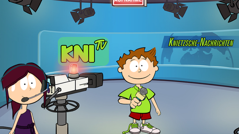 Knietzsche der kleinste Philosoph macht Nachrichten: Lernspiel zu Nachrichten und Informationen