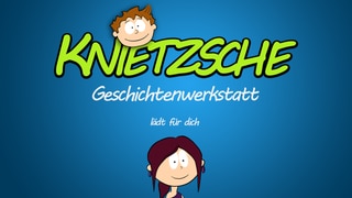 In der App Knietzsches Geschichtenwerkstatt lassen sich Figuren, Hintergründe und andere Elemente zu Geschichten kombinieren. 