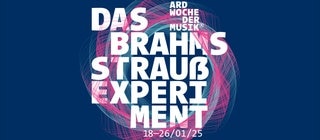 Logo des Brahms-Strauß-Experiments zur ARD Woche der Musik 2025
