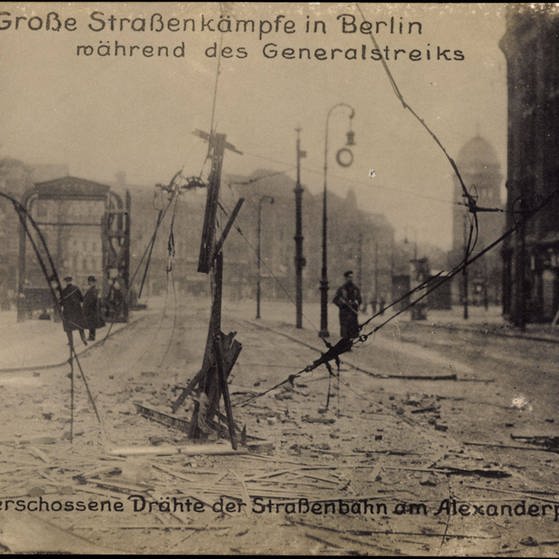 Berlin Alexanderplatz, Generalstreik 31.12.1918 (Foto: Imago, Arkivi)