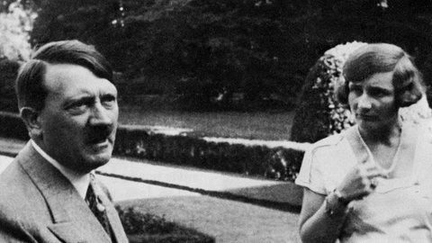 Hitler mit seiner britischen Verehrerin Unity Mitford