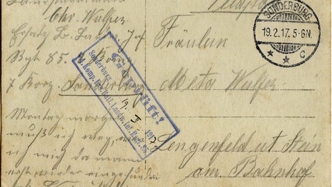Feldpostkarte von 1917