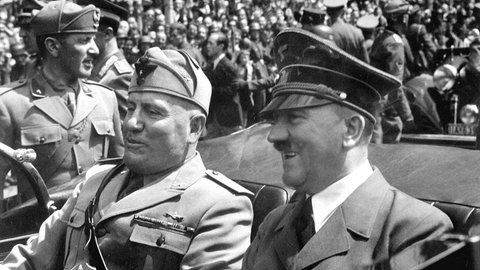 Adolf Hitler und Benito Mussolini