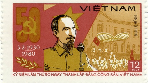 Briefmarke mit Ho Chi Minh