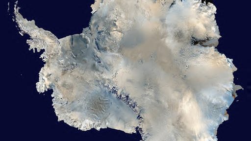 Satellitenbild der Antarktis. (Foto: NASA)