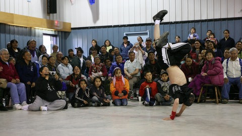 Chris beim Breakdance