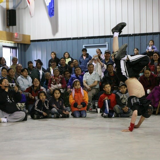 Chris beim Breakdance