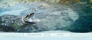 Startscreen des Lernspiels