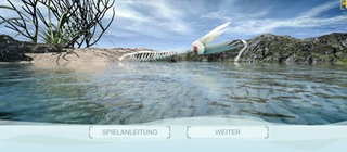 Startscreen des Lernspiels