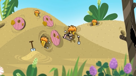 Lernspiel zu Wildbienen: Wo und wie leben Wildbienen und wie kann man den bedrohten Bienen im Garten helfen?