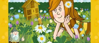 Screenshot aus dem Lernspiel Honigbiene