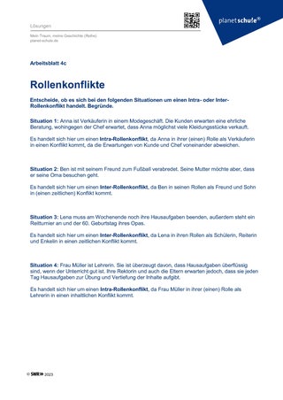 Screenshot des Arbeitsblattes