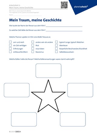 Screenshot des Arbeitsblattes