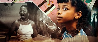 Bildmontage von Nina Simone und der Filmfigur.