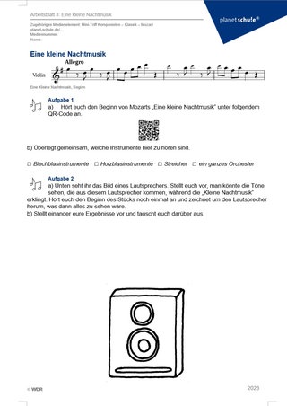 Screenshot Mozart Arbeitsblatt 3