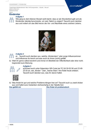 Screenshot Mozart Arbeitsblatt 5