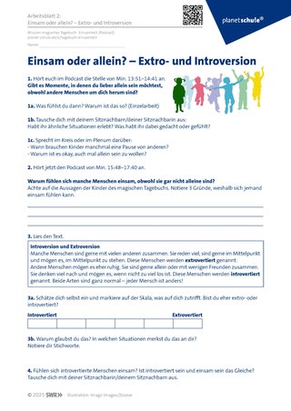 Screenshot des Arbeitsblattes