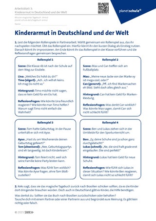 Screenshot der Arbeitsblattes