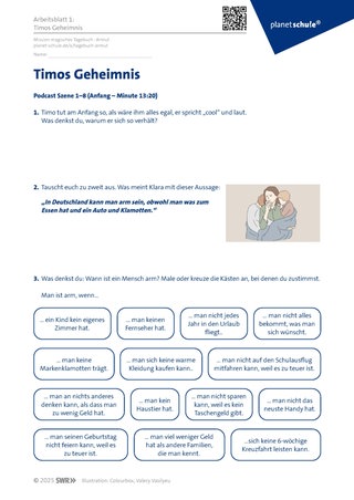 Screenshot der Arbeitsblattes