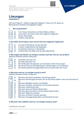 Screenshot des Arbeitsblattes