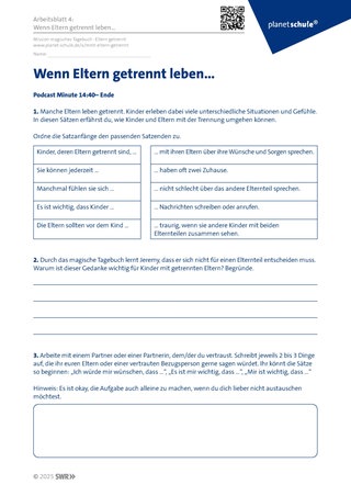 Screenshot des Arbeitsblattes