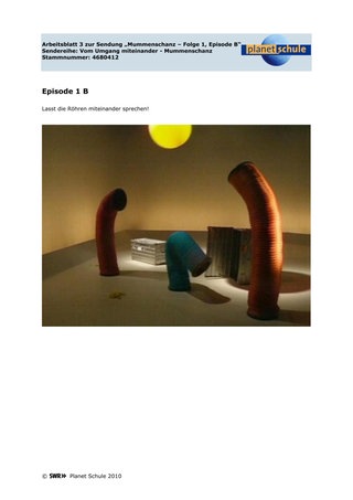 Arbeitsblatt 3: Lasst die Röhren miteinander sprechen!