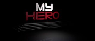 Schriftzug "My Hero"
