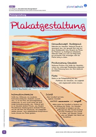 Materialblatt 2: Plakatgestaltung
