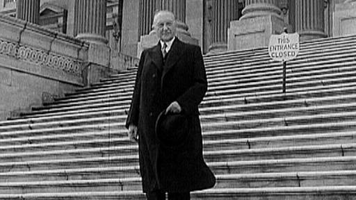Adenauer auf der Treppe vorm Weißen Haus (Foto: SWR - Screenshot aus der Sendung)
