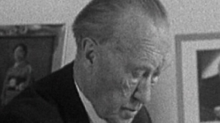 schwarz weiß Bild von Konrad Adenauer