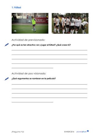 Arbeitsblatt 1: Fragen zum Thema Fußball (Foto: )