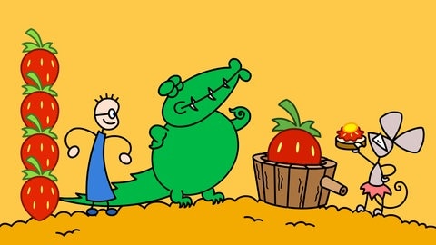 TOM und der international anerkannte Erdbeerquetscher besuchen die Erdbeermaus / Rechenstunde 4 „Erdbeerrechnen“