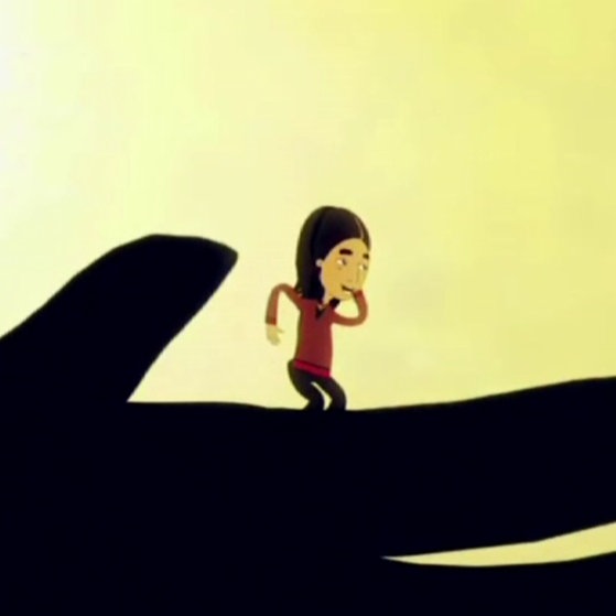 Kind auf einer riesigen schwarzen Hand.