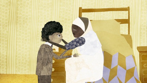 Hamid und seine Mutter trauern.