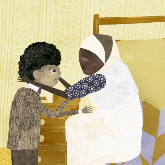 Hamid und seine Mutter trauern.