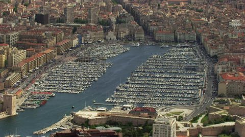 Luftbild von Marseille. (Foto: SWR - Screenshot aus der Sendung)
