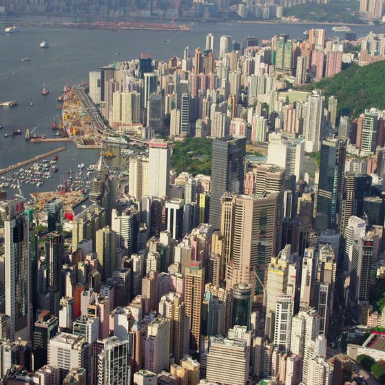 Hongkong von oben. (Foto: SWR - Screenshot aus der Sendung)