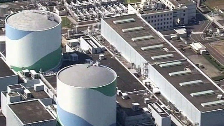 Luftaufnahme eines Atomkraftwerks. (Foto: SWR – Screenshot aus der Sendung)
