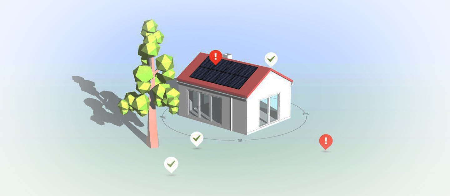 Lernspiel zu erneuerbaren Energien - Photovoltaik: Wie viel Strom kann mit Solarzellen hergestellt werden? (Foto: SWR / Screenhsot aus Simulation)