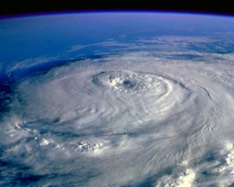 Satellitenaufnahme : Hurrikan. (Foto: SWR – Screenshot aus der Sendung)