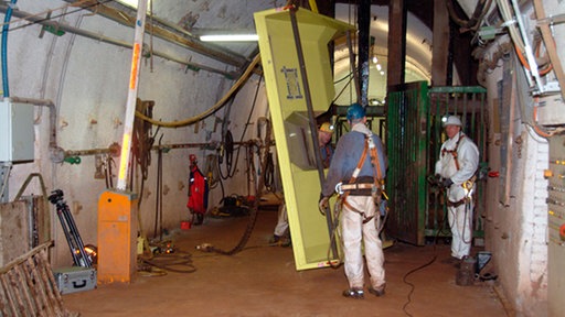 Gang des Endlagers Schacht Konrad.