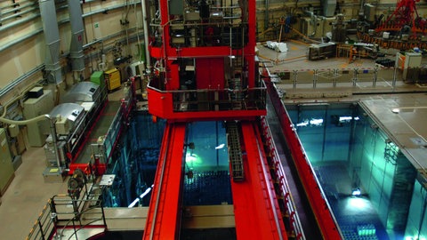 Kernkraftwerk Gundremmingen, Innenansicht des Reaktorgebäudes.