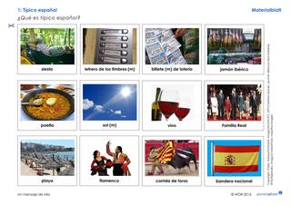 Materialblatt 1: Bilder und Vokabeln zu  Spanien (Foto: )